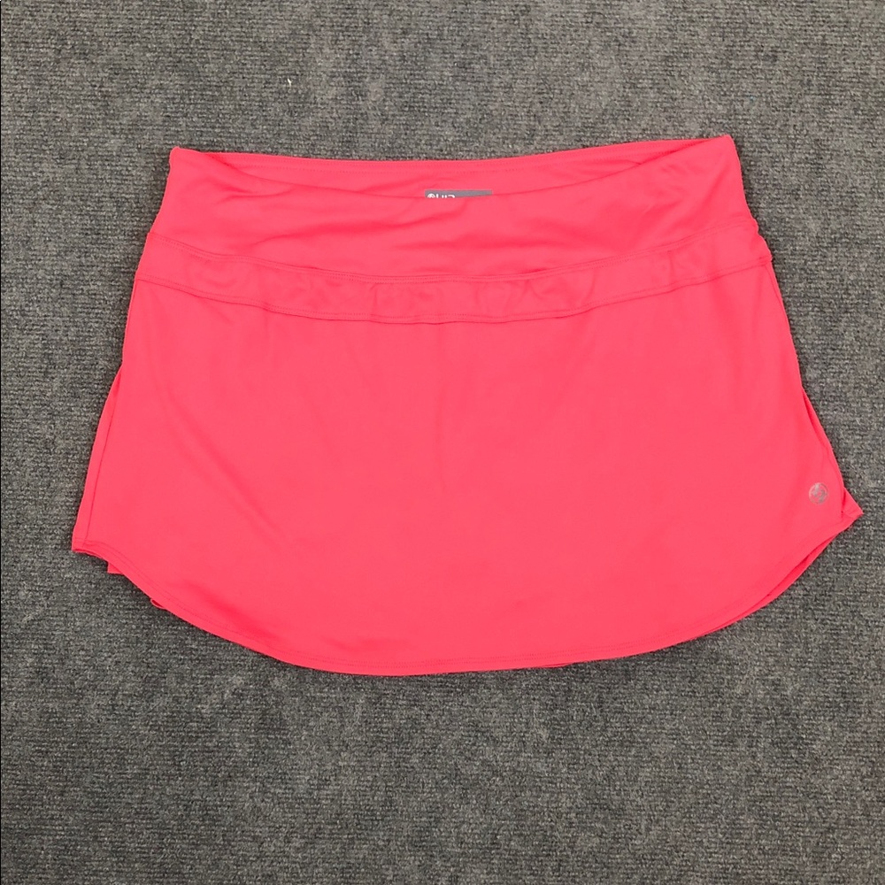 Lija Coral Pink Active Tennis Skort Pleated Sz L (A2) - Picture 5 of 9